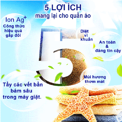  Combo 6 Hộp Chất Vệ Sinh lồng máy giặt Mao Bao Ag+ 306g - Loại Bỏ Cặn Bẩn, Khử Mùi Cho Máy Giặt Cửa Trên/Trước 