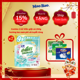  Combo 2 Túi (25 Viên x 10g) Giặt Xả Mao Bao Chống Mạt Hương Lan Nam Phi và Tuyết Tùng, Lưu Hương Bền Lâu 