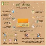  Xà Bông Nghệ - Sả Chanh Sinh Dược 110g, Giúp Hỗ Trợ Kháng Khuẩn, Dưỡng Da Thư Giãn, Hỗ Trợ Ngăn Ngừa Mụn 
