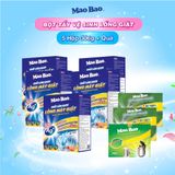  Combo 5 Hộp Bột Vệ Sinh Lồng Máy Giặt Mao Bao 306g/ Hộp, Dùng Cho Máy Cửa Trên Và Cửa Trước + Tặng 01 túi bột tẩy bình đun 25g + 02 túi bột tẩy quần áo thiên nhiên 12g 