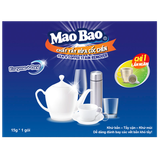  Combo: 5 Hộp bột vệ sinh làm sạch lồng giặt Mao Bao Ag+ 306g  - Tặng 01 hộp bột tẩy bình đun 25g*1 + 2 túi bột tẩy cốc chén 15g 