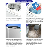  Combo 3 Hộp Bột Tẩy Vệ Sinh Lồng Máy Giặt Mao Bao 306g Tặng Kèm 1 Chai Tẩy Vết Bẩn Quần Áo 30g 