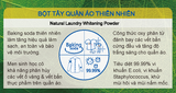  Bột Tẩy Quần Áo Thiên Nhiên Mao Bao Bao 12gx1 Gói - Tẩy Sạch Quần Áo Trắng/Chăn Ga, Thân Thiện Da 