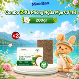  Combo 2 Viên Xà Phòng Ngừa Mụn Cơ Thể Coboté 100gr Giúp Loại Bỏ Bã Nhờn, Dưỡng Mờ Vết Thâm 