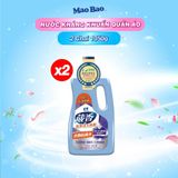  Combo 2 Chai Nước Kháng Khuẩn Quần Áo Mao Bao 1050g - Loại Bỏ Mùi Hôi/Ẩm Mốc, Giúp Vải Thơm Mát Kéo Dài 