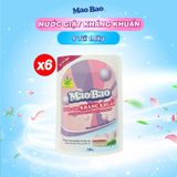  [1 Thùng] Combo 6 Túi Nước Giặt Kháng Khuẩn Mao Bao 1.8kg (Tổng 10.8kg) Hương Hoa Bách Lý Sạch Sâu Khử Mùi, Dễ Giặt Xả 
