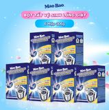  Combo 6 Hộp Chất Vệ Sinh lồng máy giặt Mao Bao Ag+ 306g - Loại Bỏ Cặn Bẩn, Khử Mùi Cho Máy Giặt Cửa Trên/Trước 