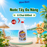  Combo 6 Chai Nước Tẩy Đa Năng Mao Bao 600ml, Làm Sạch Vết Dầu Mỡ Nhà Bếp, Kính, Gạch Men 