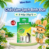  Combo 03 Hộp Chất Làm Sạch Bình Đun Nước Mao Bao 25g x 2 gói 