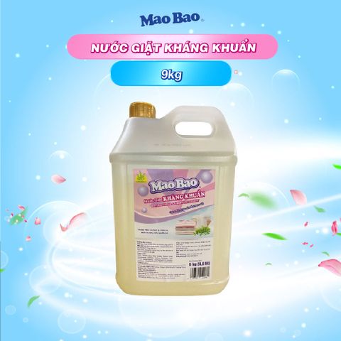  Nước giặt kháng khuẩn Mao Bao 9kg Hương Hoa Bách Lý Sạch Sâu Khử Mùi, Dễ Giặt Xả 