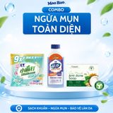  Combo Viên Giặt Xả Hương Lan Nam Phi Mao Bao 50g + Nước Kháng Khuẩn Quần Áo Mao Bao 220g+ Viên Xà Phòng Ngừa Mụn Coboté 100g 