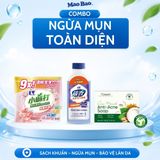  Combo Viên Giặt Xả Hương Mẫu Đơn Mao Bao 50g + Nước Kháng Khuẩn Quần Áo Mao Bao 220g+ Viên Xà Phòng Ngừa Mụn Coboté 100g 