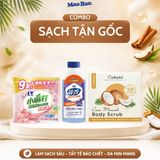  Combo Viên Giặt Xả Hương Mẫu Đơn Mao Bao 50g + Nước Kháng Khuẩn Quần Áo Mao Bao 220g + Viên Xà Phòng Tẩy Tế Bào Chết 75g 