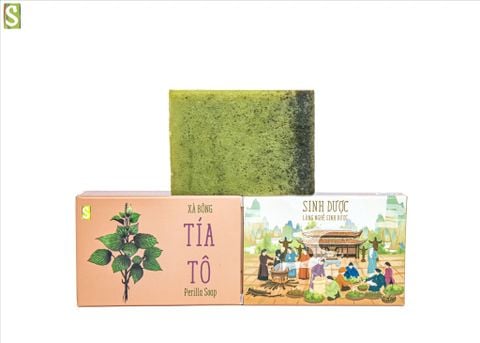  Xà Bông Tía Tô Sinh Dược 110g, Giúp Hỗ Trợ Kháng Khuẩn, Dưỡng Da Thư Giãn, Hỗ Trợ Ngăn Ngừa Mụn 