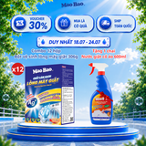  Combo 12 Hộp Bột Tẩy Vệ sinh Lồng Máy Giặt Mao Bao Ag+ 306g 