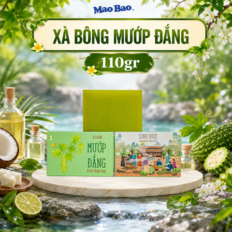  Xà Bông Mướp Đắng Sinh Dược 110g, Giúp Hỗ Trợ Kháng Khuẩn, Dưỡng Da Thư Giãn, Hỗ Trợ Ngăn Ngừa Mụn 