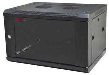 Wall-mount-cabinet-611266122-height-12u-width-600mm-depth-600mm-black