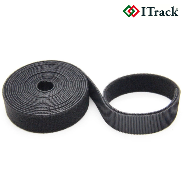 Dây bó cáp mạng - dây buộc cáp - dây Velcro - Cable ties dài 50m 1 cuộn màu đen đơn giá là 1 mét