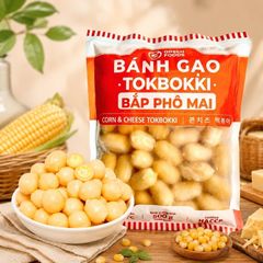 Bánh gạo tokbokki nhân bắp phô mai (500g)
