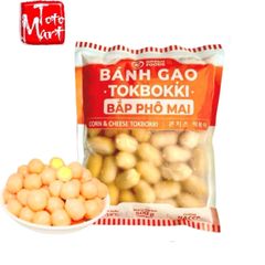 Bánh gạo tokbokki nhân bắp phô mai (500g)