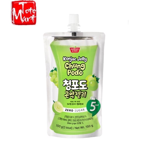 Thạch Konjac vị nho xanh - không đường SFC Hàn Quốc (150ml)