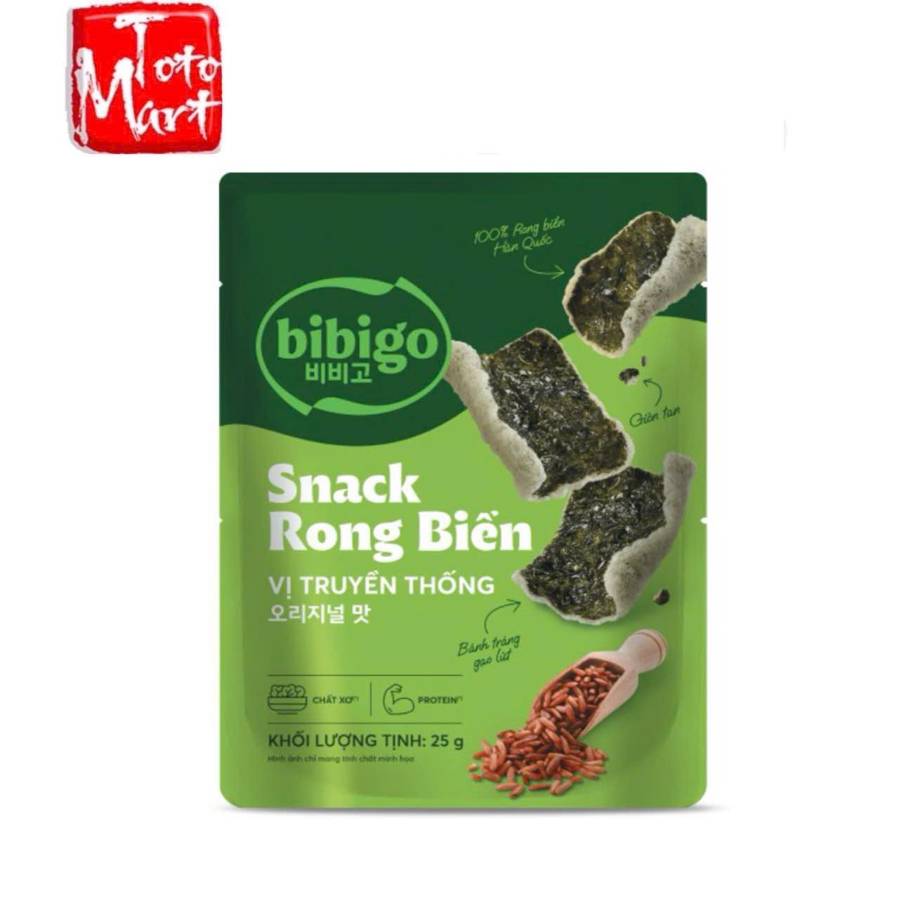 Snack Rong Biển Bibigo vị truyền thống (25g)
