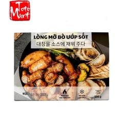 Lòng bò mỡ ướp sốt Hàn (500g)