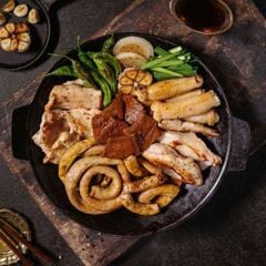 Combo 5 loại Lòng bò nướng, Tặng 1 Set ăn kèm + 2 gói sốt chấm