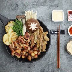 Combo 5 loại Lòng bò nướng, Tặng 1 Set ăn kèm + 2 gói sốt chấm