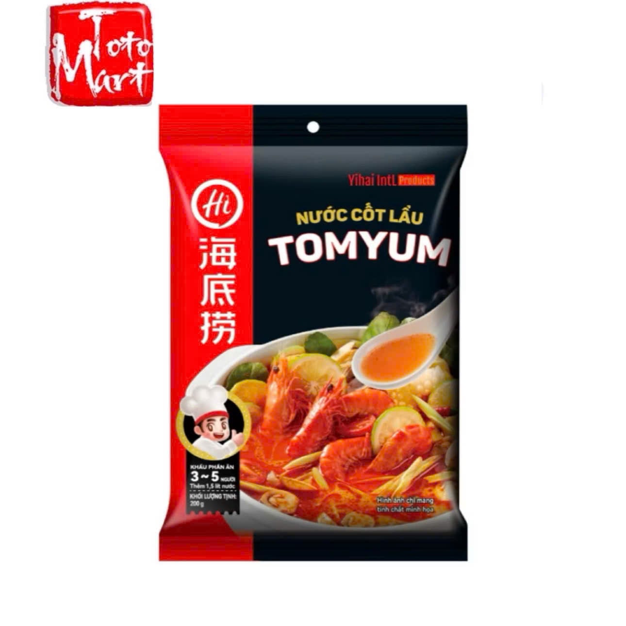 Gia vị lẩu Haidilao vị lẩu Thái tomyum (210g)