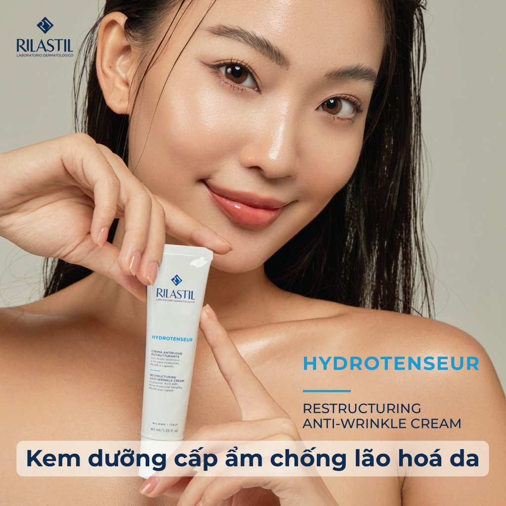 KEM CẤP ẨM CHỐNG LÃO HÓA RILASTIL HYDROTENSEUR RESTRUCTURING ANTI-WRINKLE CREAM 40ML