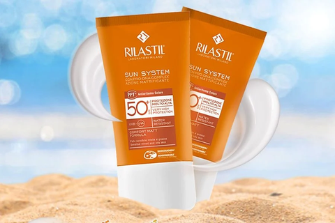 KEM CHỐNG NẮNG CẤP ẨM VELVET – RILASTIL SUN SYSTEM VELVET TOUCH MOISTURIZING VELVET CREAM SPF 50+ 50ML