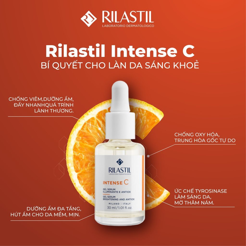 TINH CHẤT VITAMIN C – RILASTIL INTENSE C GEL SERUM BRIGHTENING AND ANTIOX 30ML