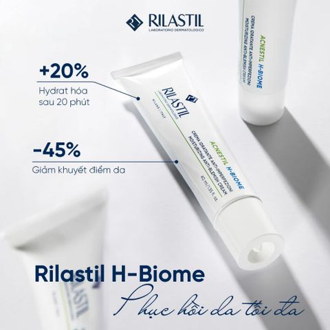 Kem Cấp Ẩm Phục Hồi, Giảm Tiết Bã Nhờn Rilastil Acnestil H-Biome