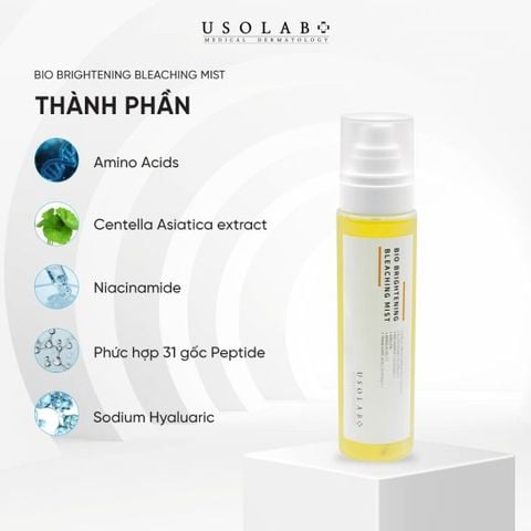 Xịt khoáng toner trắng sáng BIO BRIGHTENING BLEACHING MIST