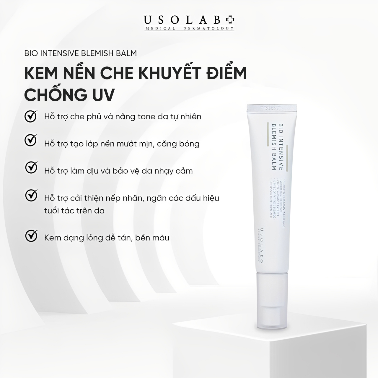 Kem nền Usolab Bio Intensive Blemish Balm che khuyết điểm chống UV