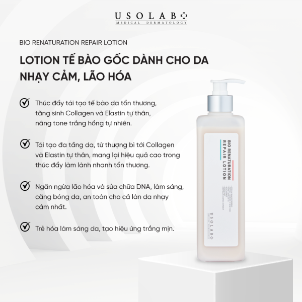 Usolab Bio Renaturation Repair Lotion tế bào gốc phục hồi