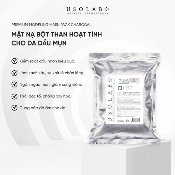 Mặt nạ bột Premium modeling mask pack charcoal