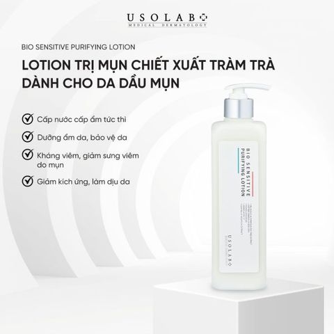 Usolab BIO SENSITIVE PURIFYING LOTION cho da dầu mụn