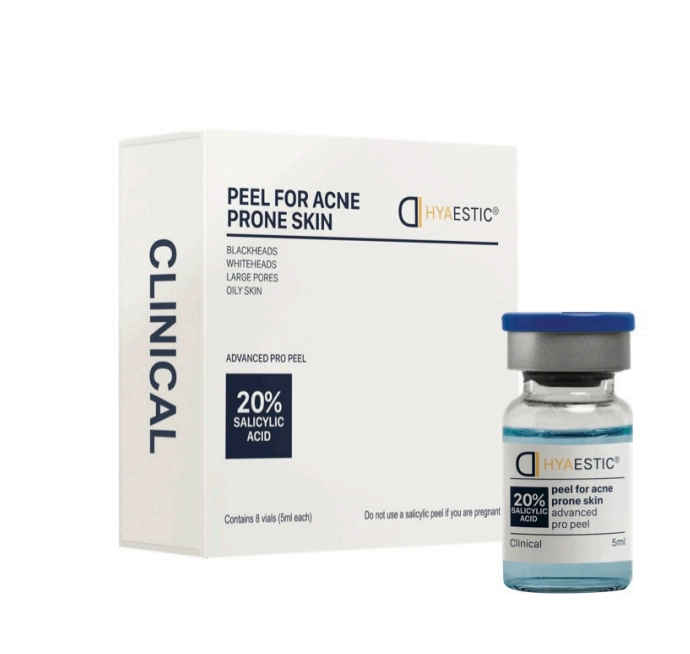 Bộ peel trị mụn điều tiết bã nhờn Hyaestic Peel For Acne Prone Skin Salicylic Acid 20%