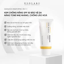 Kem chống nắng cho mọi loại da Usolab SUN BLOCK CREAM SPF 50+ / PA++++ 50g