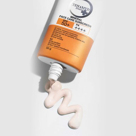 Kem chống nắng vật lý SPF50+/PA++++ TENAMYD DOCTOR MINERAL FACE CARE SUNSCREEN SPF50+/PA++++