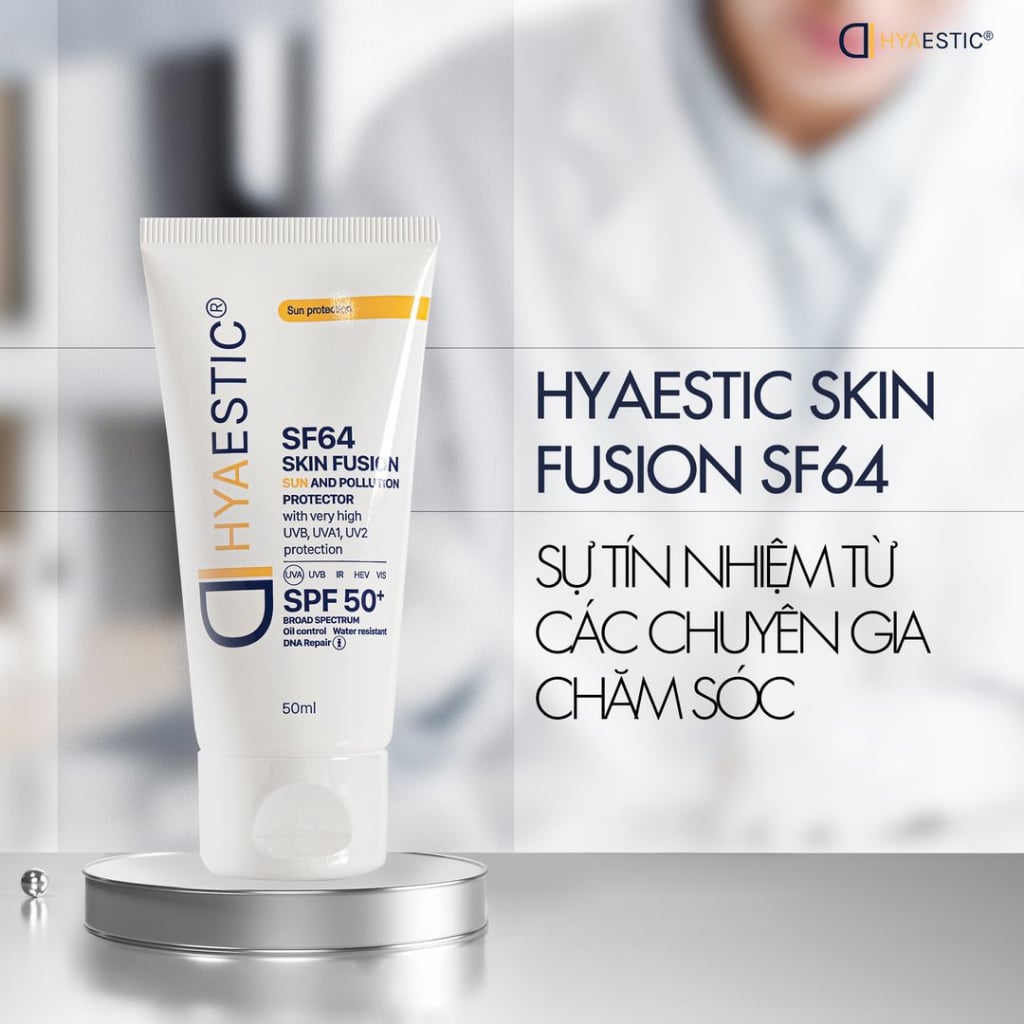 Kem chống nắng bảo vệ tối đa Hyaestic Skin Fusion SF64 Sun And Pollution Protector SPF50+ 50ml