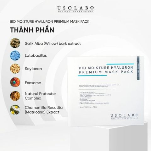 Mặt nạ BIO MOISTURE HYALURON PREMIUM MASK PACK 1 Hộp