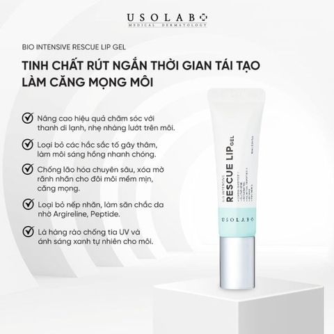 Tinh chất dưỡng môi Usolab Bio Intensive Rescue Lip Gel 10ml