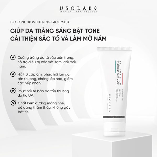 Kem ủ trắng mặt BIO TONE UP WHITENING FACE MASK 250ml