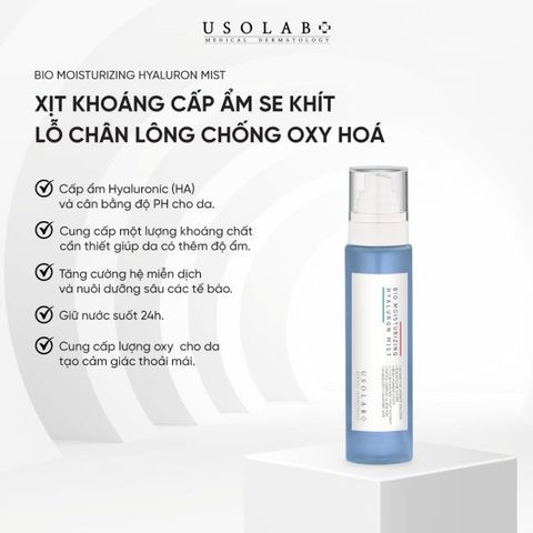 Xịt khoáng toner Bio Moisturizing Hyaluron Mist USOLAB