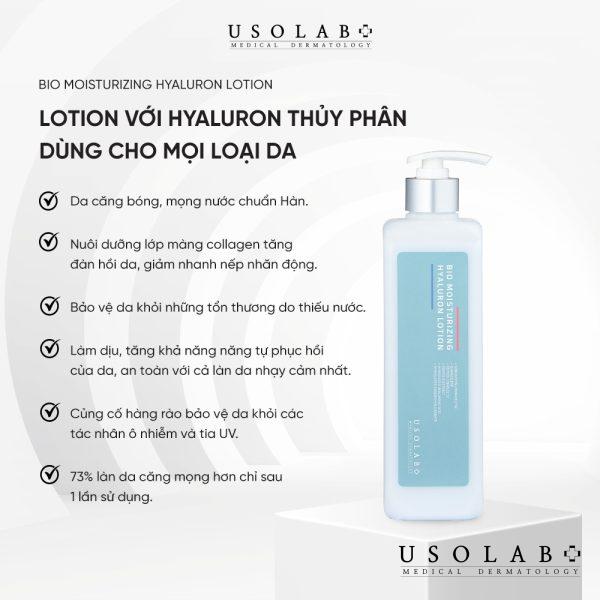 Usolab Bio Moisturizing Hyaluron Lotion cấp nước cho da