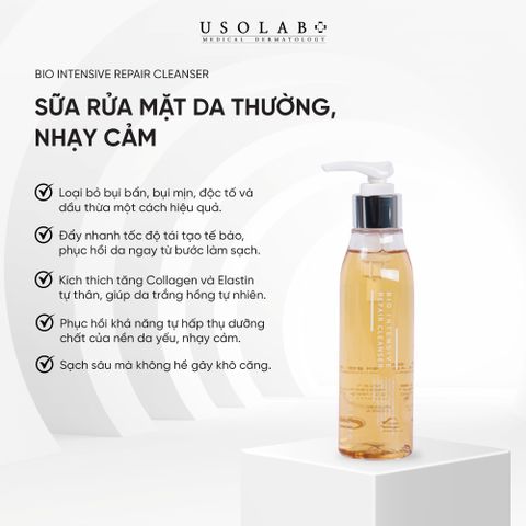 Sữa rửa mặt Usolab Bio Intensive Repair Cleanser phục hồi tế bào gốc