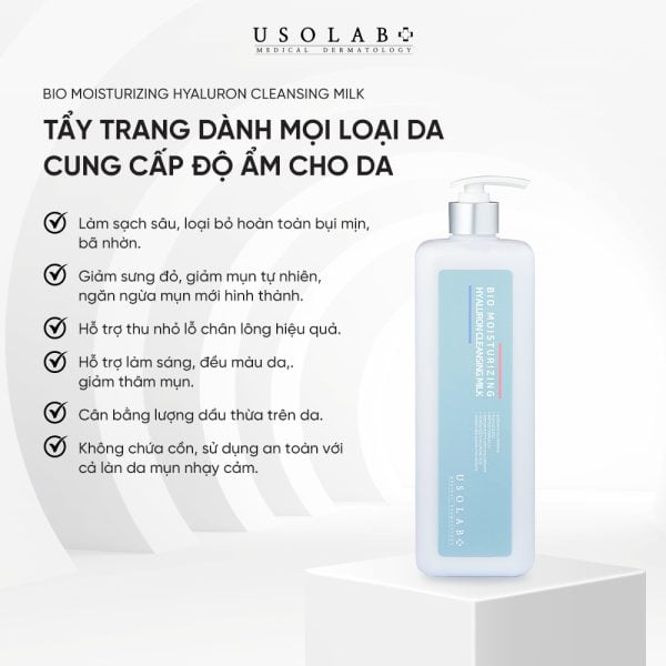 Tẩy trang BIO MOISTURIZING HYALURON CLEANSING MILK